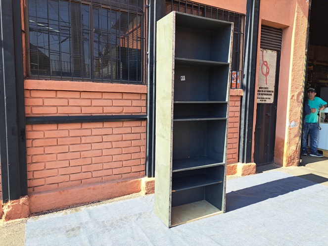 Estante Madera Revestido Piedra Pizarra con divisiones / N12 / Usado #2