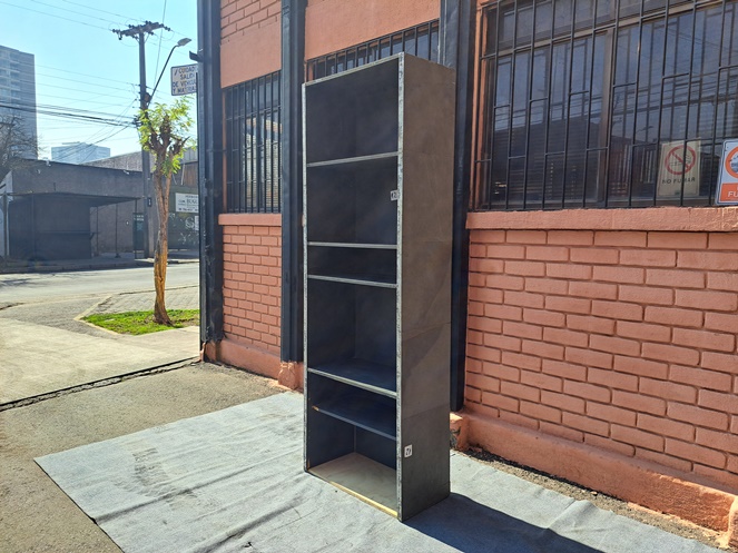 Estante Madera Revestido Piedra Pizarra con divisiones / N12 / Usado #3