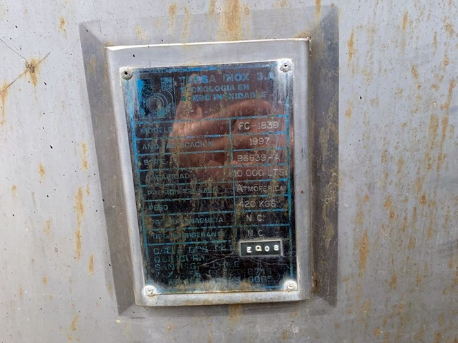 Estanque  Acero Inoxidable / Tersainox / 10.000 lts. aprox. / Usado #7