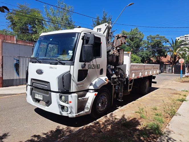 Camión Ford / Modelo Cargo 1719 con Pluma / Año 2014 / Usado #3