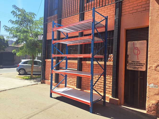 Modulo Rack 3 Mt De alto / Con Bandejas Metálicas Reforzadas / Usado #3