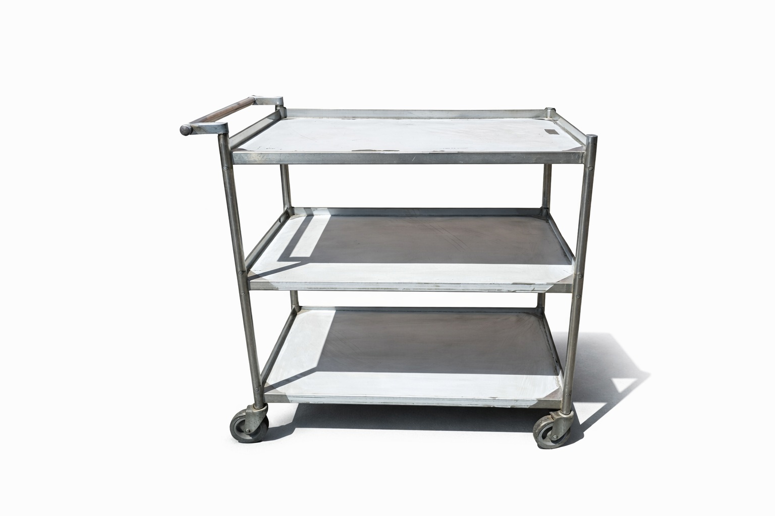 Carro con Ruedas Acero Inoxidable