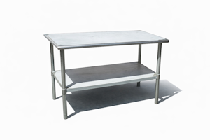 Mesón Acero Inoxidable ECO 0.60 x 1.20 Mt / Cubierta Acero Inox