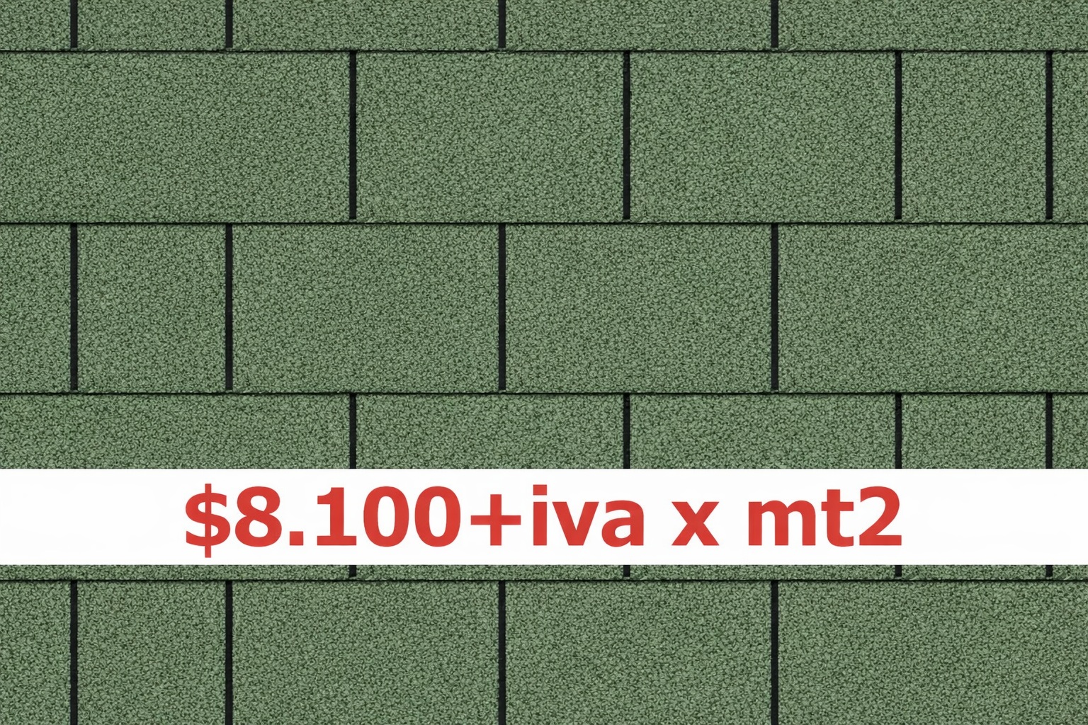 Teja Asfaltica / Verde / 333 x 1.000 mm / Alfamat