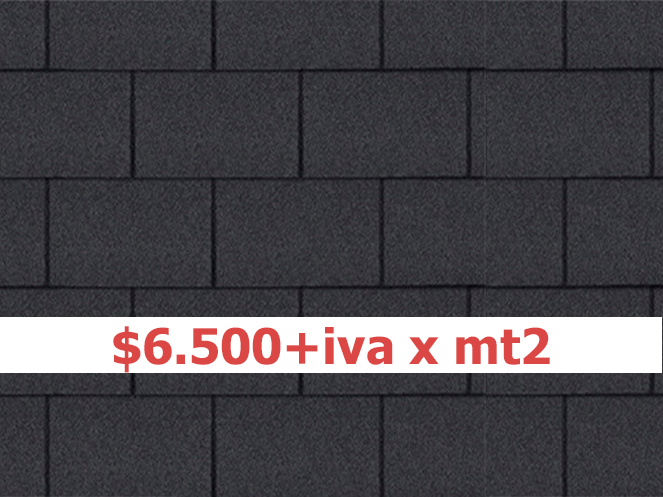 Teja Asfaltica / Negro / 333 x 1.000 mm / Alfamat