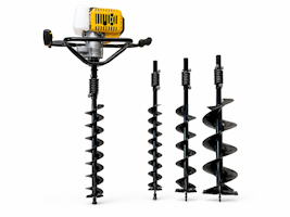 Barreno Ahoyador / 52 cc / Motor Gasolina / con 3 Brocas 10cm + 15 cm + 20 cm