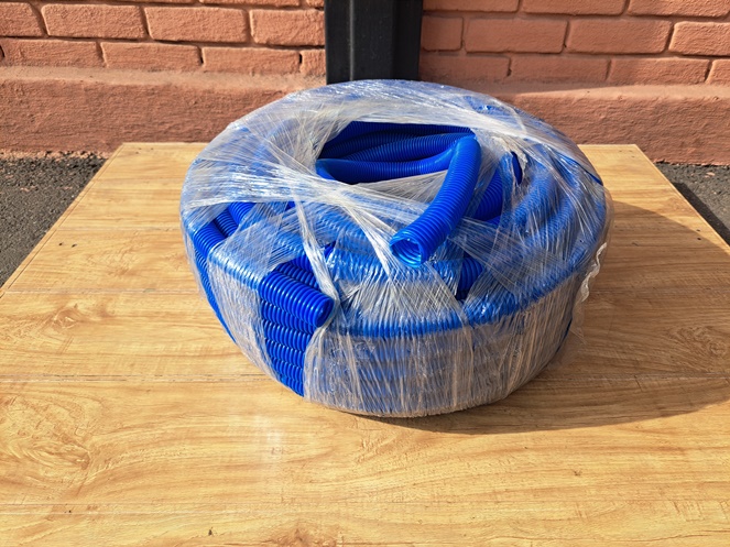 Tubo corrugado P/Pex 20 m/m x 50 mts. Color Azul / Rollo 50 mts.